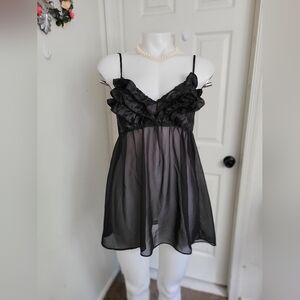 Elegant Black Women's nightgown
